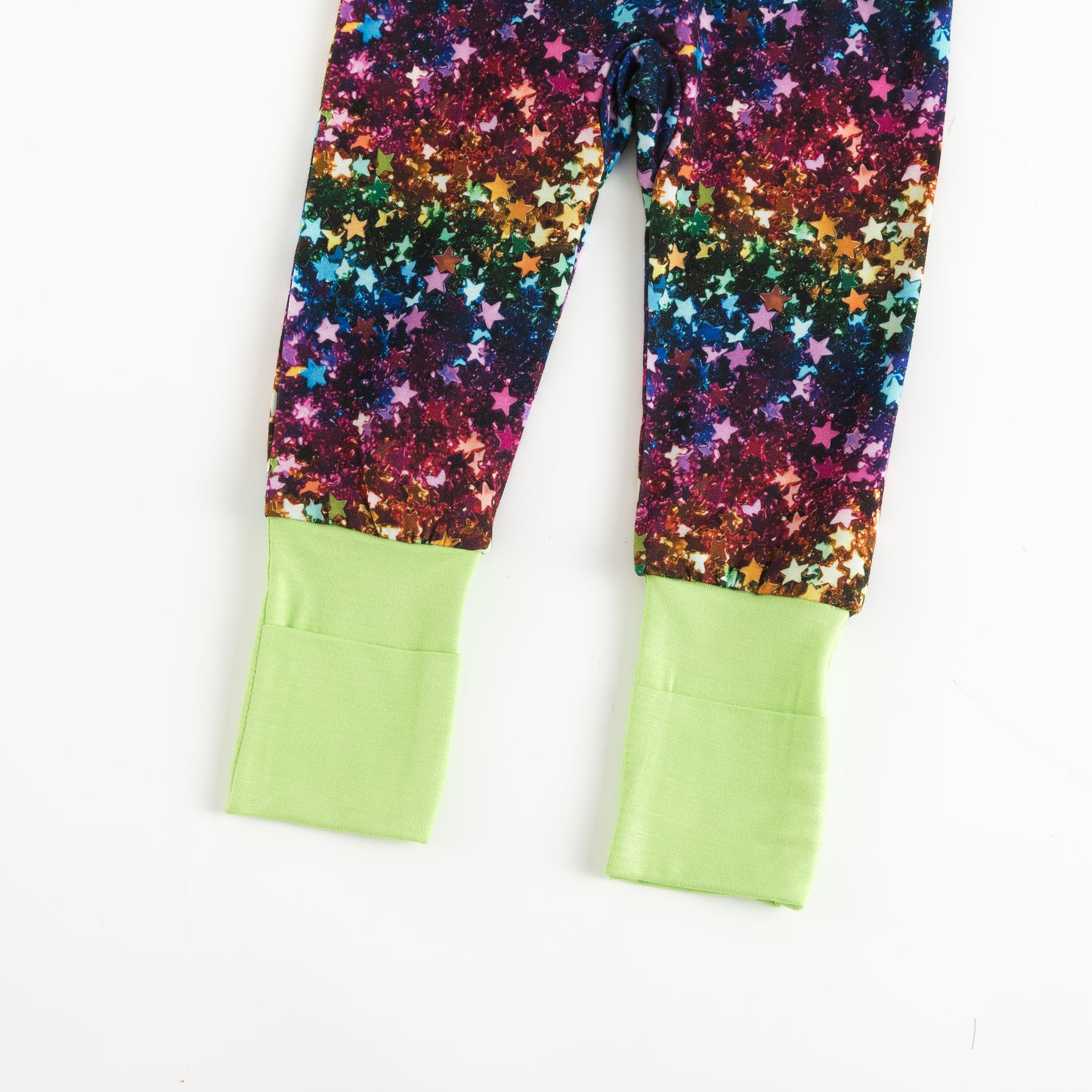 Sparkling Star Print Baby Bamboo Zipper Romper