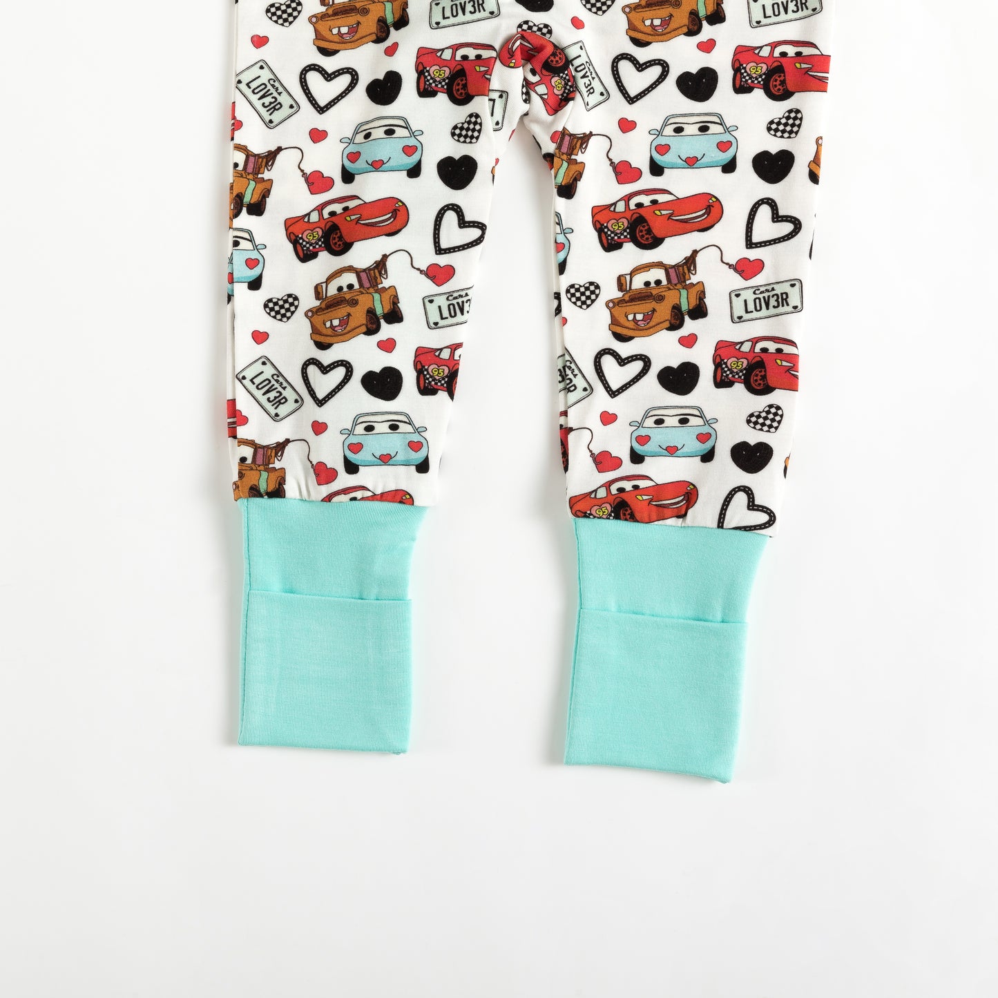 Baby Bamboo Zipper Pajama Romper Cars Theme