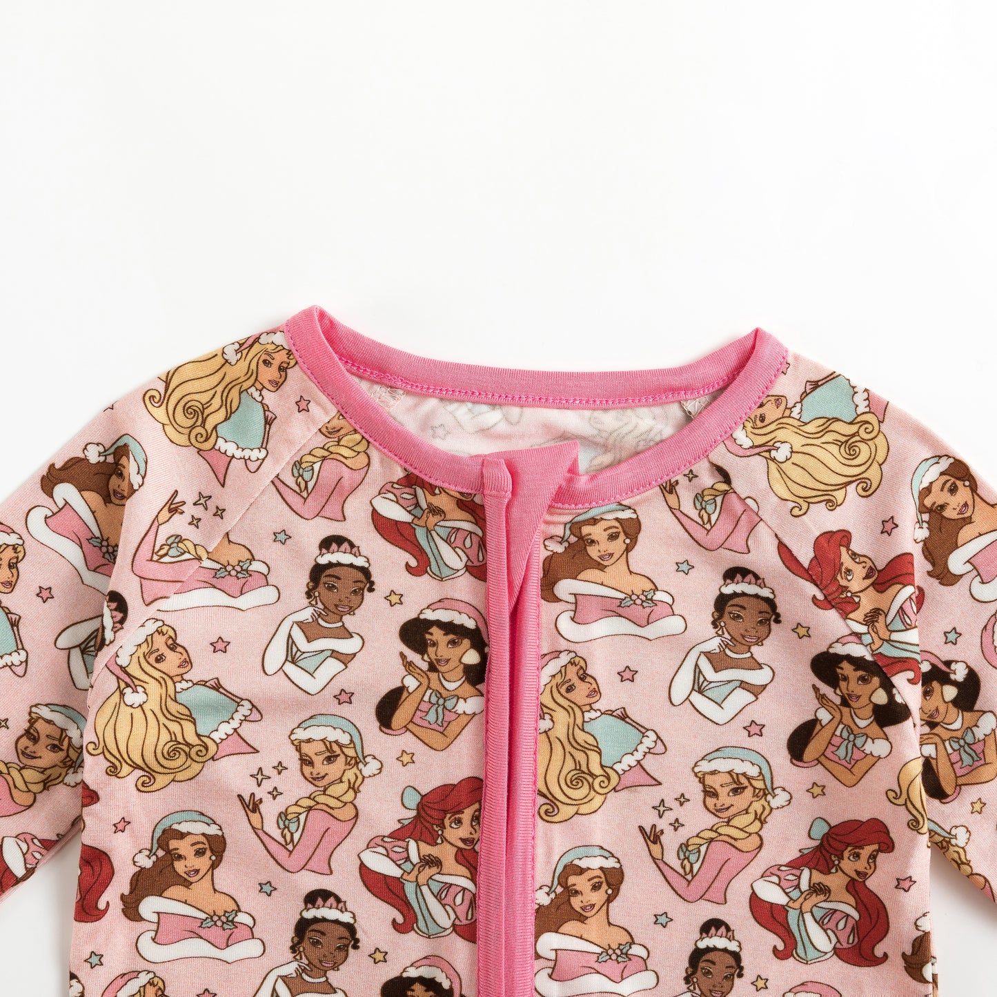 Baby Bamboo Zipper Pajama Romper Princess