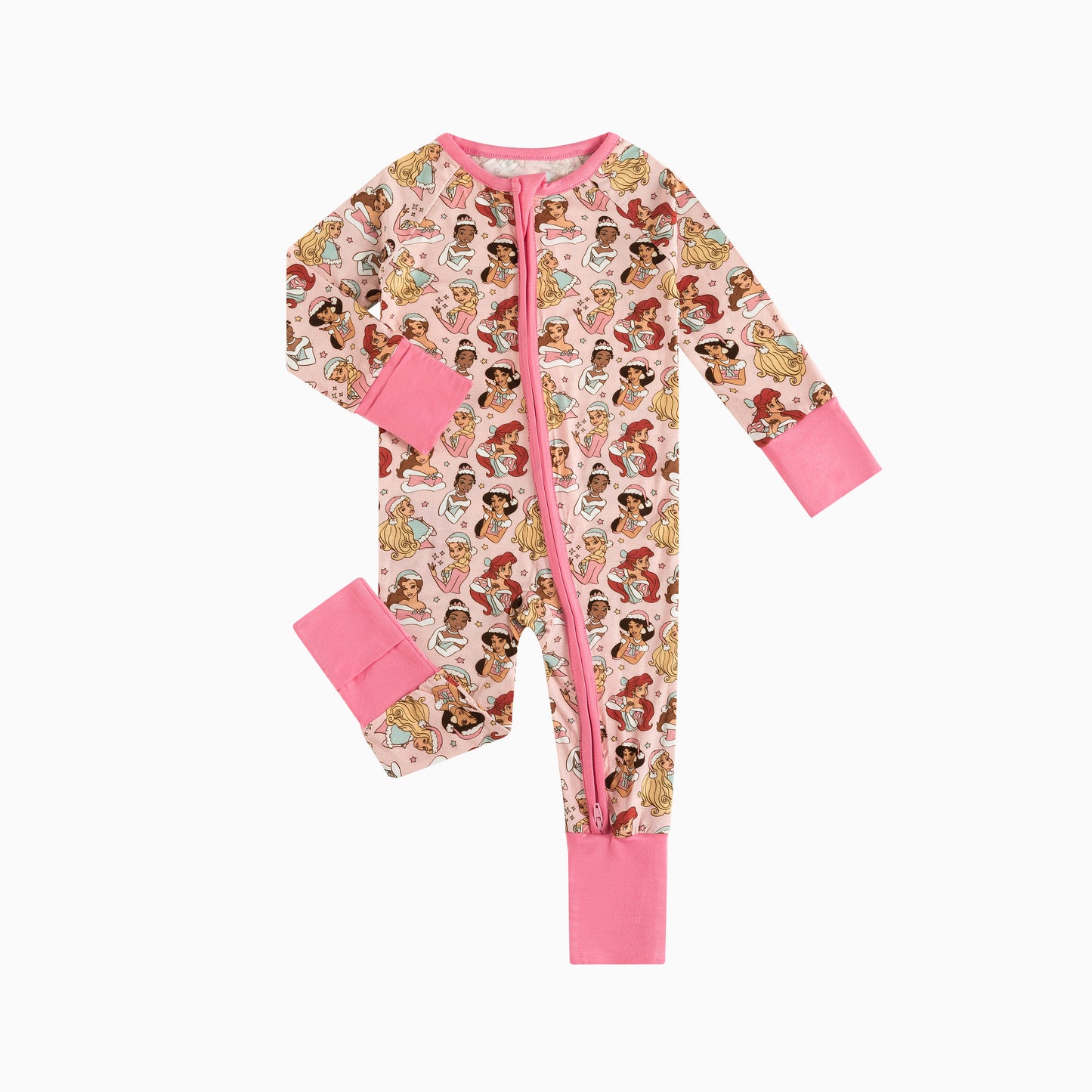 Baby Bamboo Zipper Pajama Romper Princess