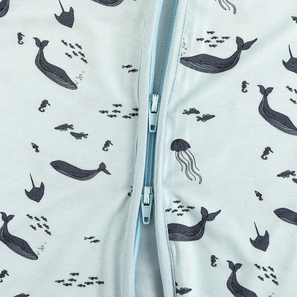 Jellyfish Dolphin Bamboo Short Bamboo Zippy Baby Romper