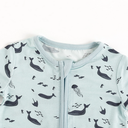 Jellyfish Dolphin Bamboo Short Bamboo Zippy Baby Romper