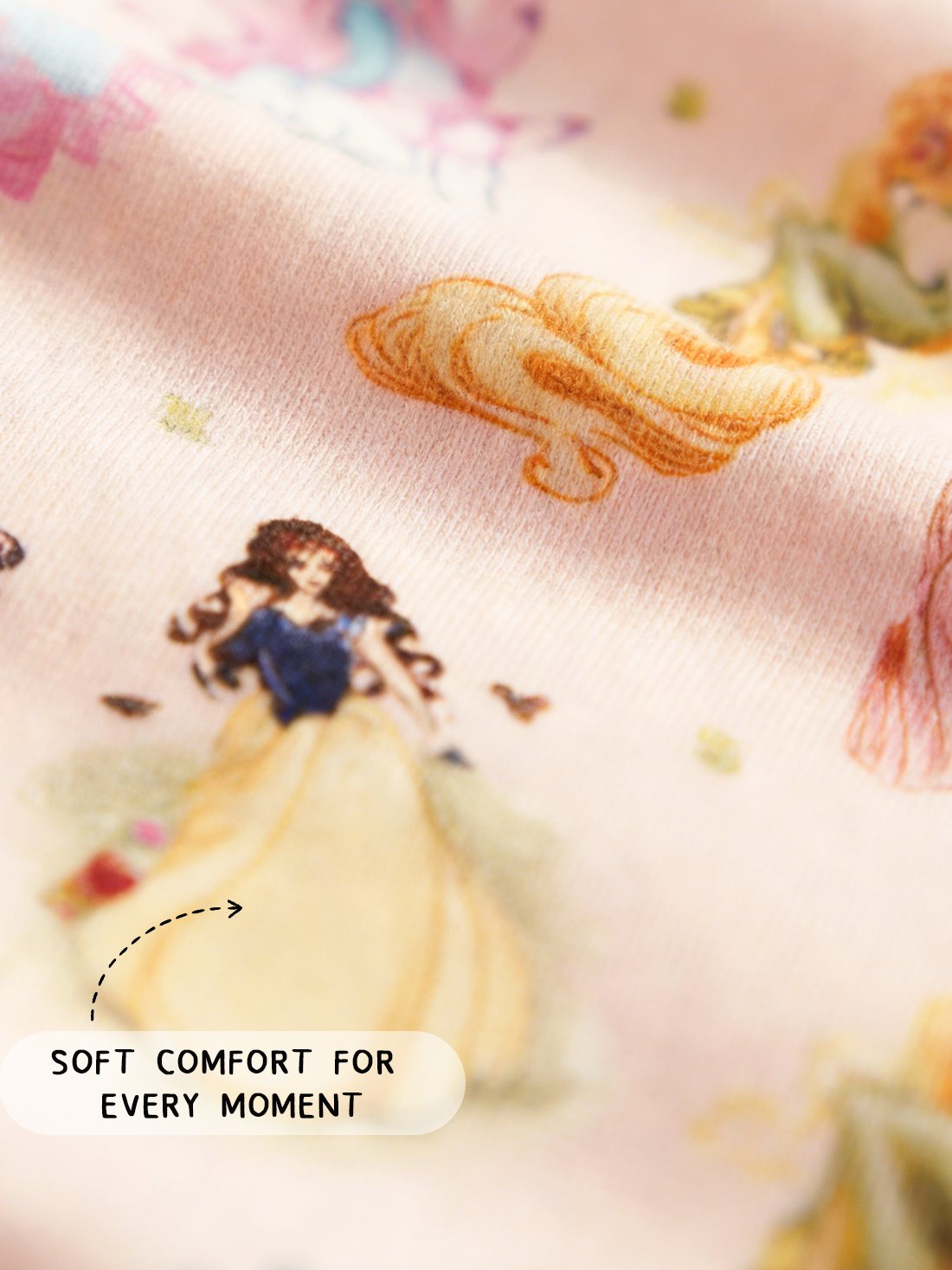 Fairytale Princess Magic Pink Kids Two-Piece Pajama Set