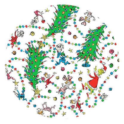 Christmas Tree Light Green Face Kids Bamboo Two-Piece Pajama Set