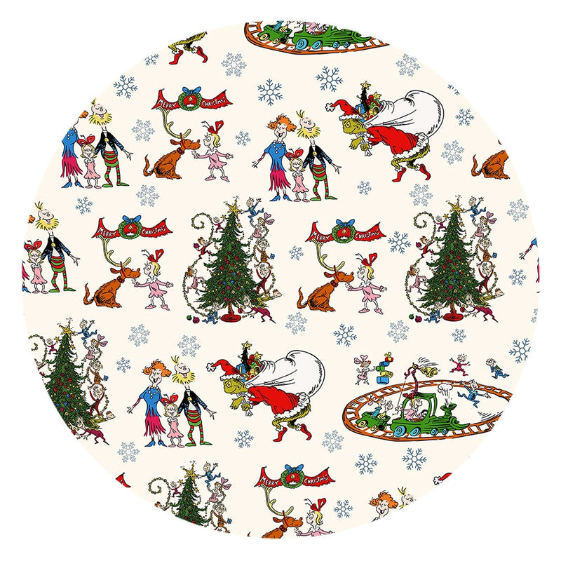 Christmas Snowflake Green Face Dog Bamboo Family Matching Pajamas