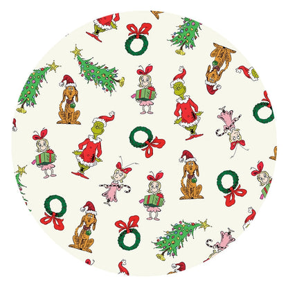 Christmas Green Face Pals and Tree Bamboo Family Matching Pajamas