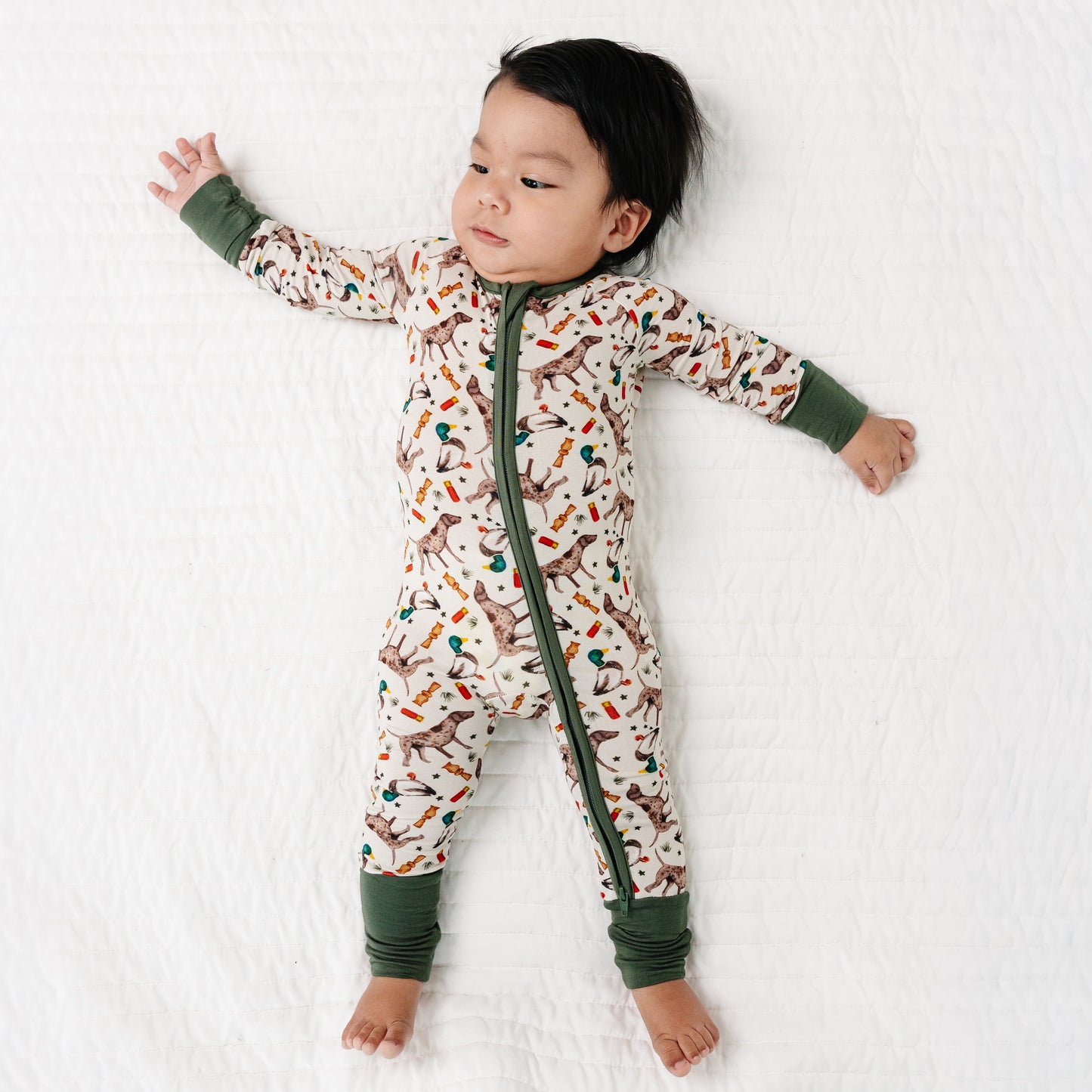 Hound Duck Bamboo Zipper Romper Pajamas