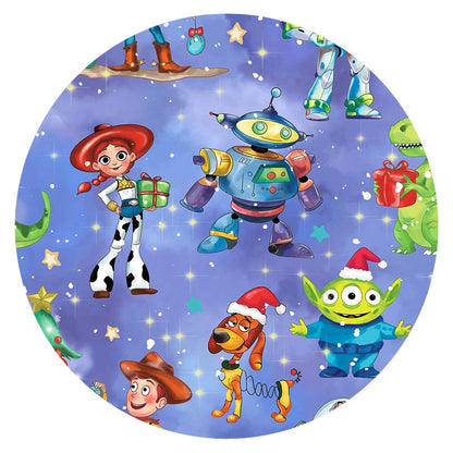 Christmas Toy and Dinosaur Friends Party Kids Bamboo Two-Piece Pajama Set