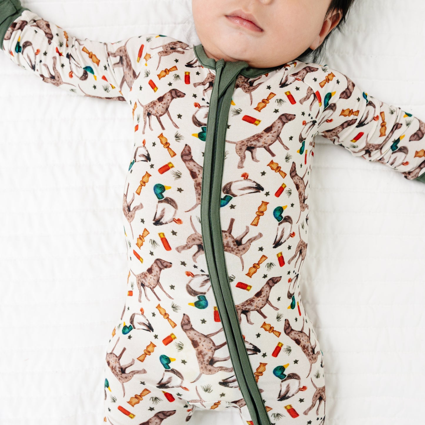 Hound Duck Bamboo Zipper Romper Pajamas
