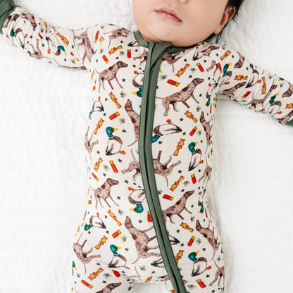 Hound Duck Bamboo Zipper Romper Pajamas