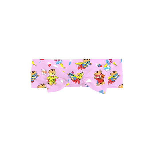 Tiger Neighbor Pink Bamboo Headband Bow