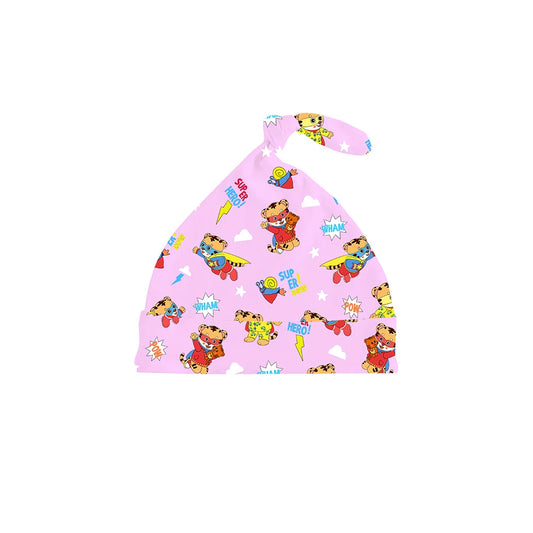 Tiger Neighbor Pink Knotted Cap