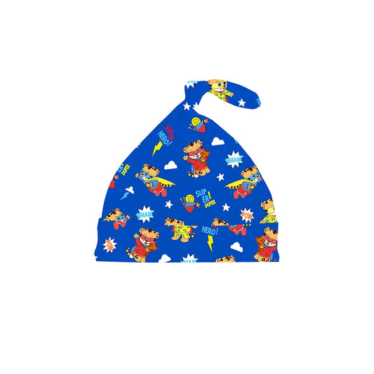 Tiger Neighbor Blue Knotted Cap
