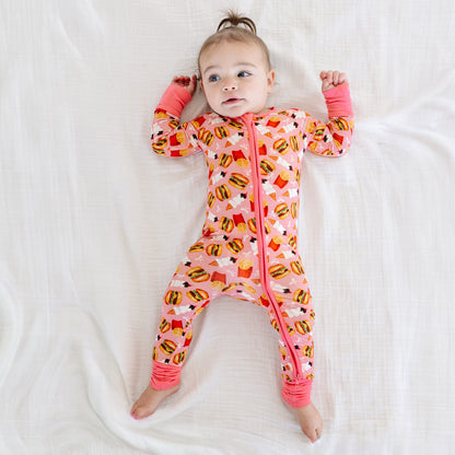 Ice Cream Burger Bamboo Long Sleeve Pajama Set